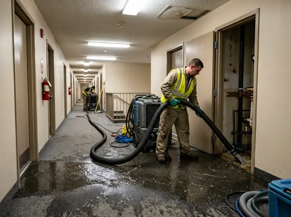 multi-unit-apartment-hallway-f-005 — frequently asked questions, Emergency Burst Pipe Water Extraction & Removal in Bay City…